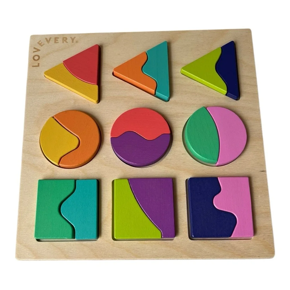 LOVEVERY Land And Sky Two-Part Puzzle Board Free Spirit Play Kit Toy Learning